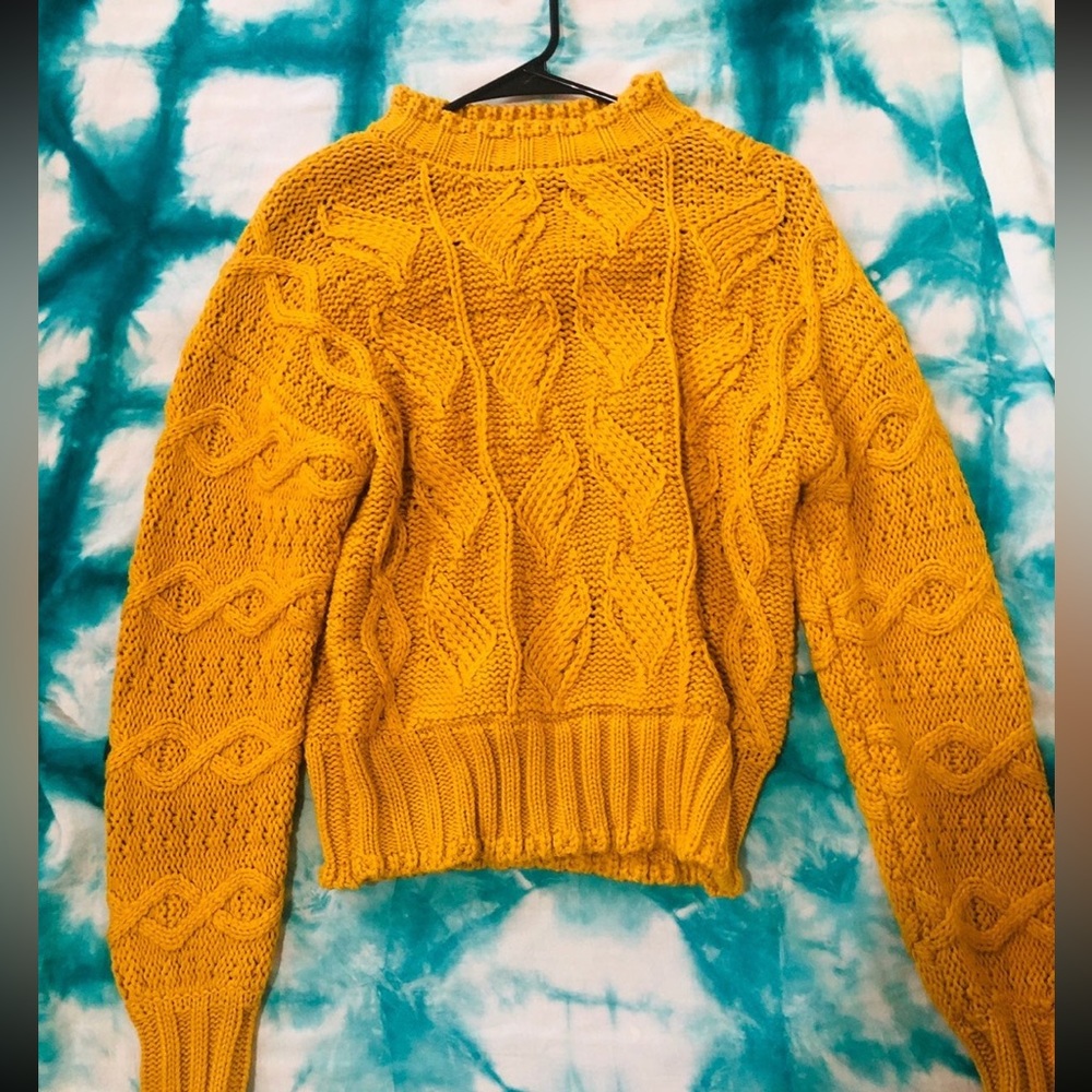 yellow urban outfitters sweater